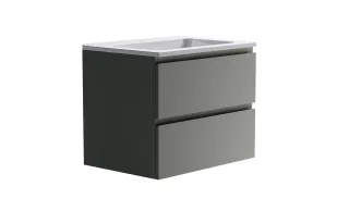 Тумба с раковиной Astra-Form Альфа 03060004ncss3502-y+04010006 70 см серо-бежевый матовый